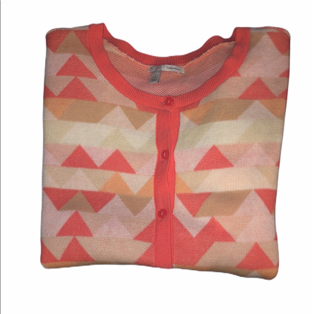 Halogen Geometric Pattern Cardigan - Picture 2 of 3